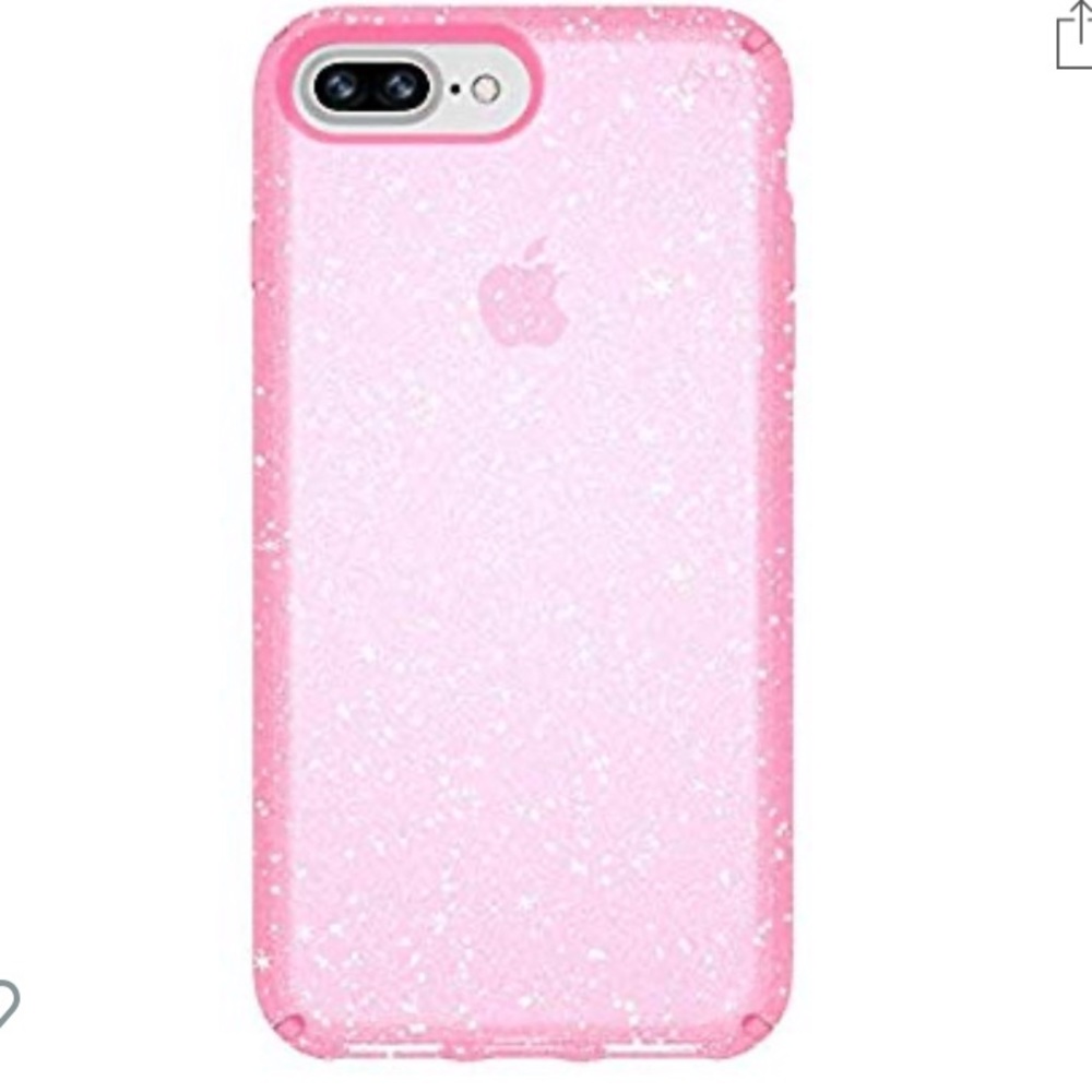Pink glitter speck case iPhone 7